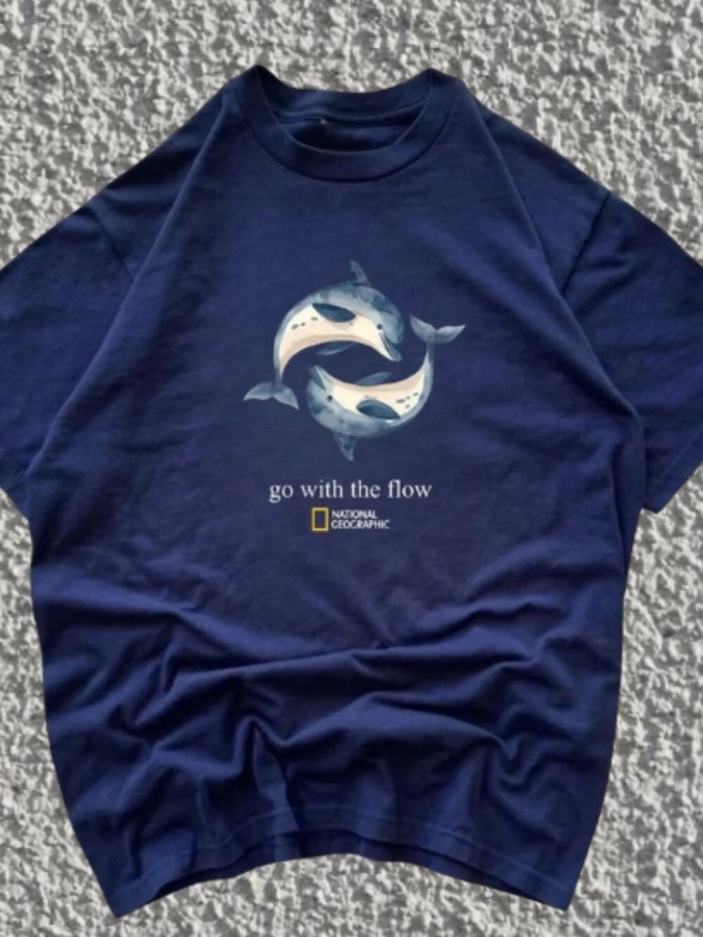 National Geographic dolphin T-Shirt Navy